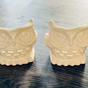 Bath and Body Works Owl 🦉 single wick candle holders.